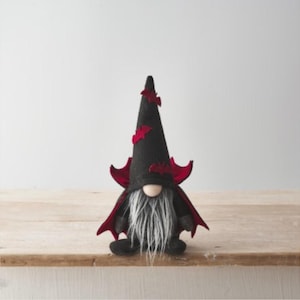 Red Bat Dracula Gonk 22cm, Nordic, Gnome, Swedish Tomte