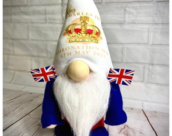 Handmade Coronation keepsake Gnomes, Nordic, Gonk, Swedish Tomte