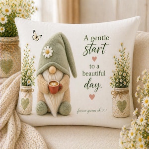 Gentle Start Gonk Cushion | Soft Velour Cushion 40x40 |