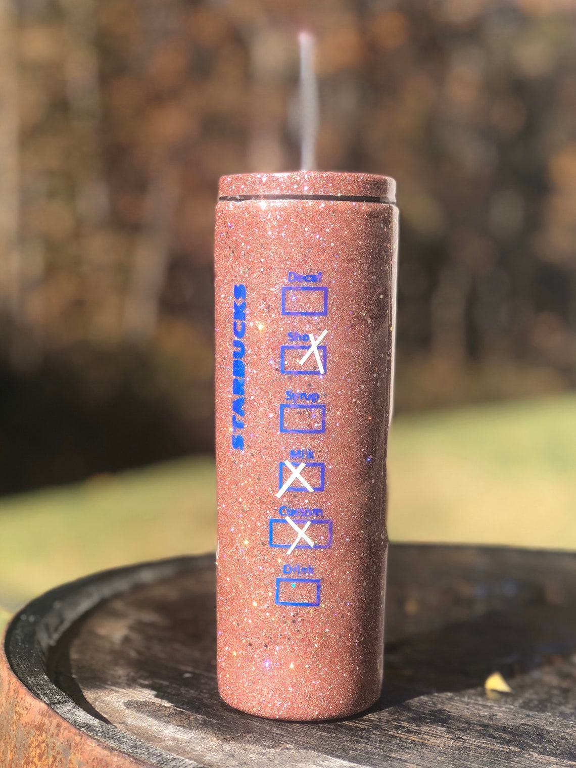 Starbucks Customized Tumbler w/straw and lid Etsy