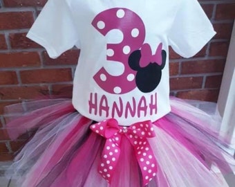 Minnie Inspired Birthday Tutu Outfit