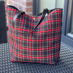 Sac main tartan rouge Etsy France