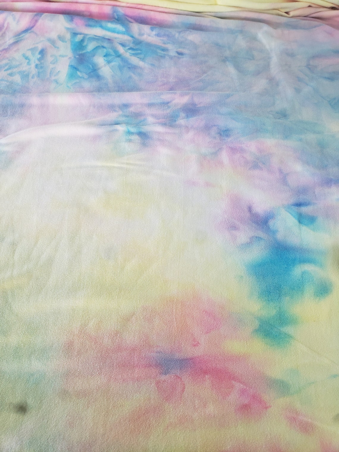 Pink Multi Colors Tie Dye Fabric Stretch Jersey Knit Soft Etsy