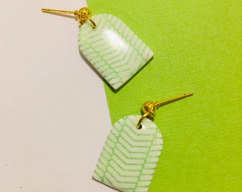 Handmade statement earrings |polymer clay earrings | dangle earrings | resin earrings.