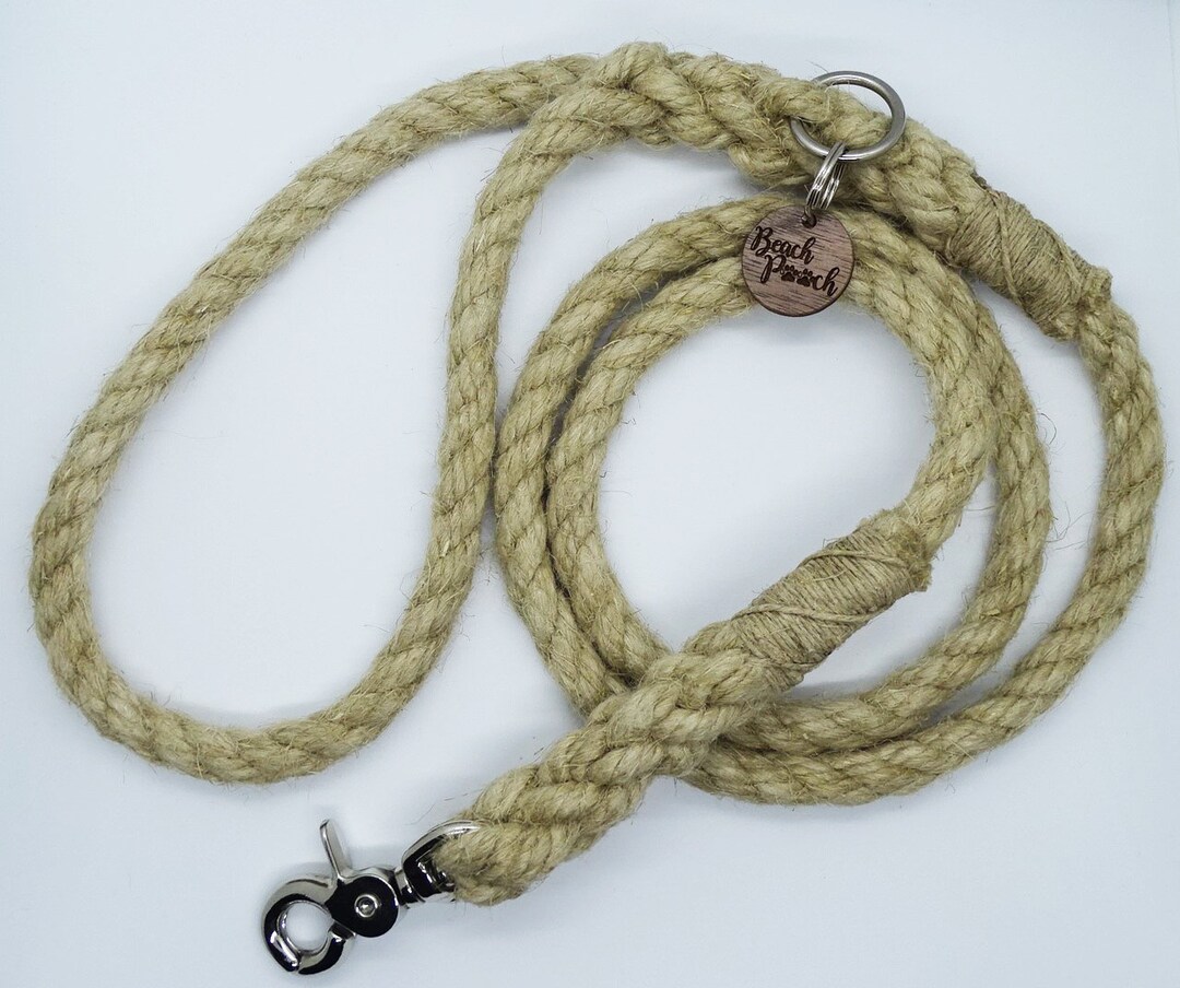 Traditional Hemp Rope Dog Lead Etsy
