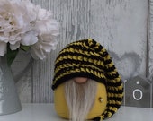Slouchy Hat Bee Gnome, Home Decoration, Nordic Hygge Home, New Home Gift, Bee gnome, Gonk