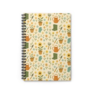 Gartenarbeit Spiralblock - Perfekt für Pflanzenliebhaber, Journal, Skizzenbuch, Geschenk für Gärtner, Blumen Briefpapier