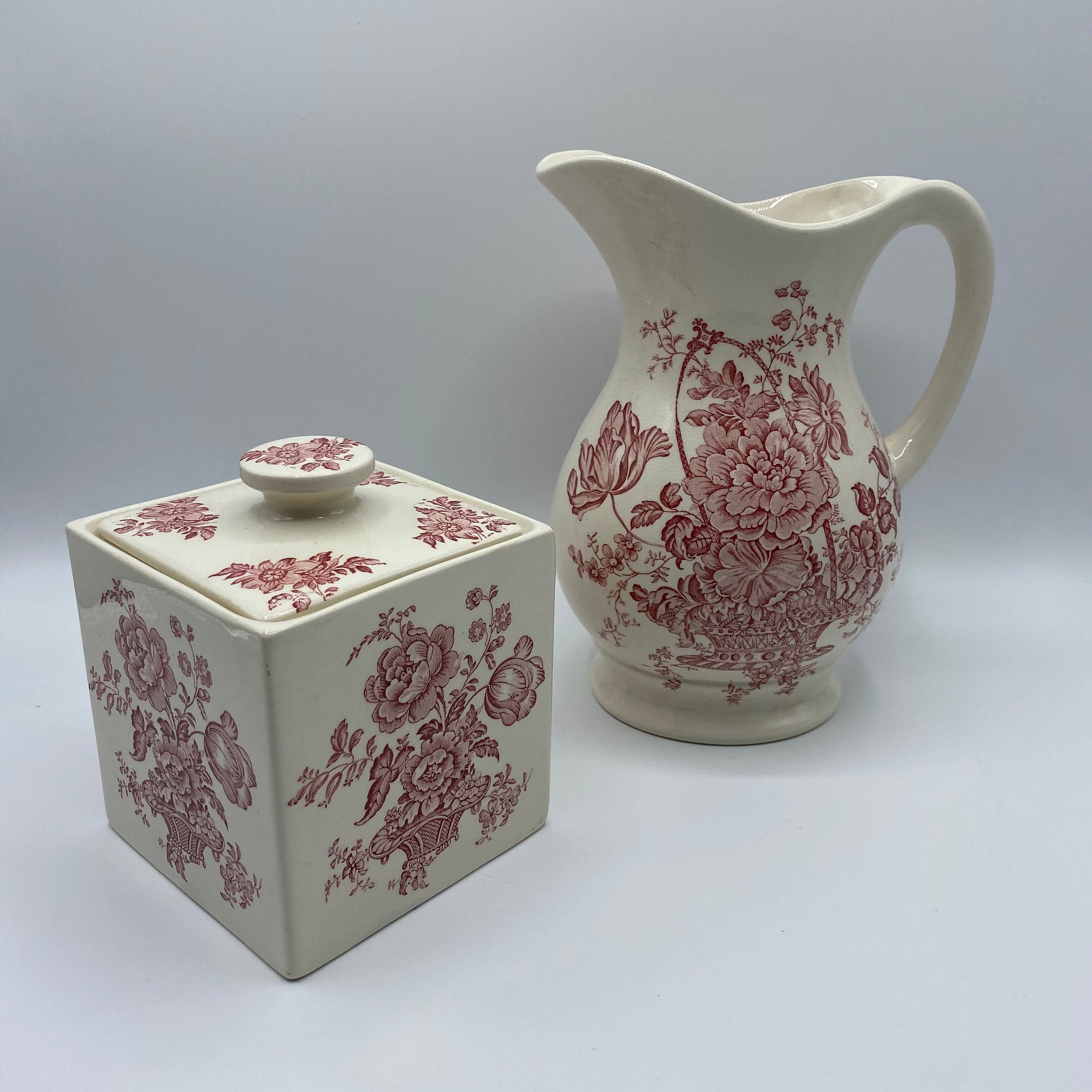 Splendides Pièces de Toilette Anglaises 1930/Crown Devon Fieldings Staffordshire Angleterre