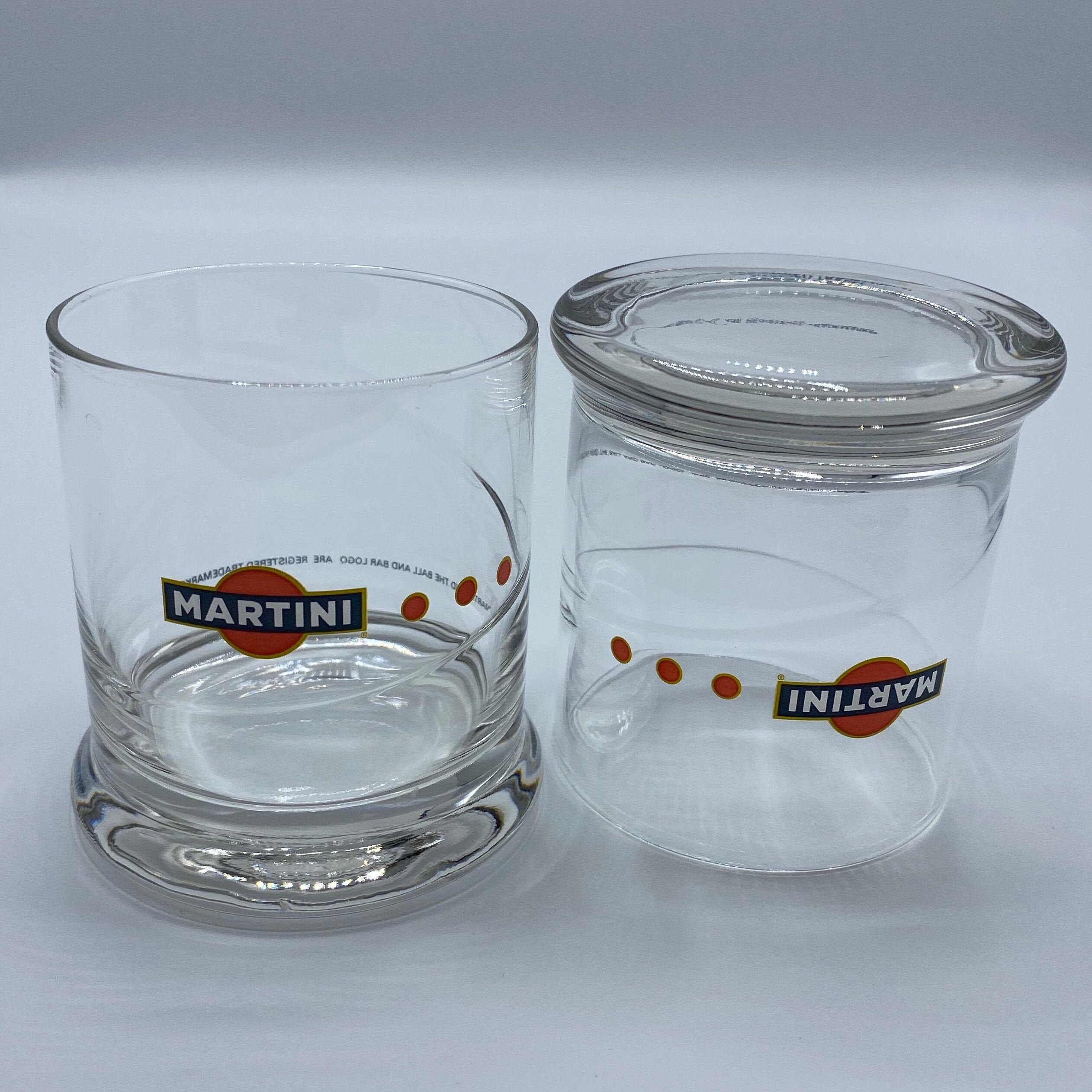 Duo de Verres à Cocktail Martini Des Années 80/Sphère France