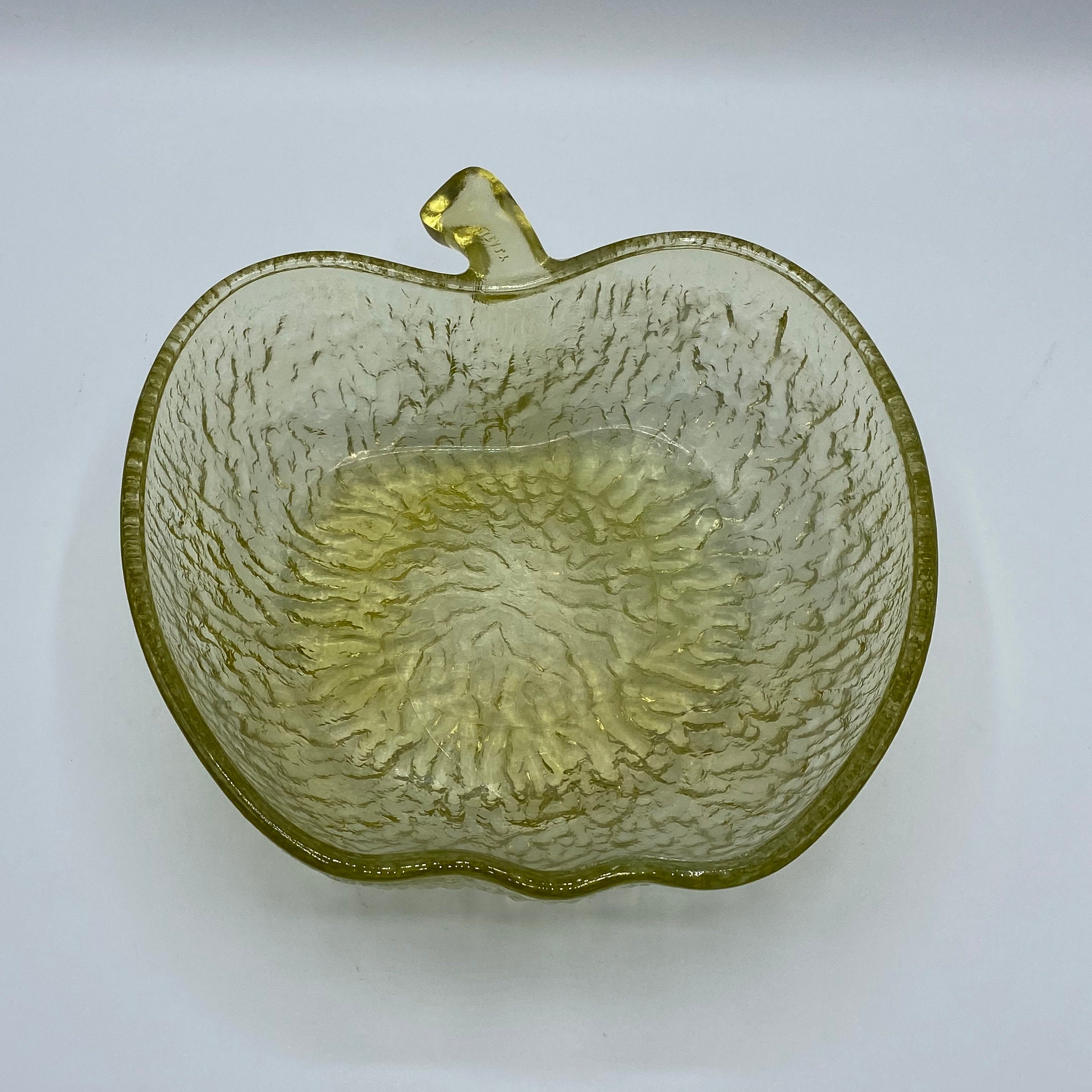 Saladier Vintage Pommes en Verre/Italie Années 1970