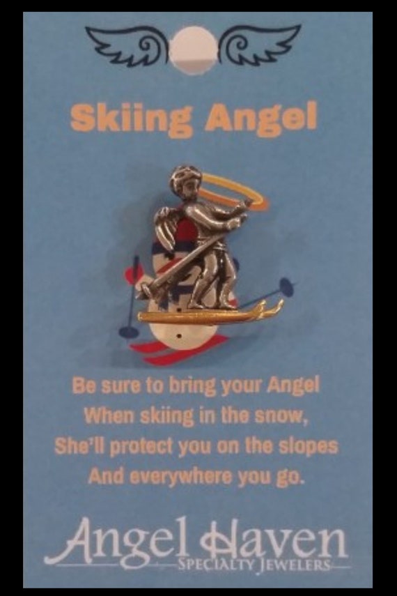 Skiing Angel Pin 3 Pak