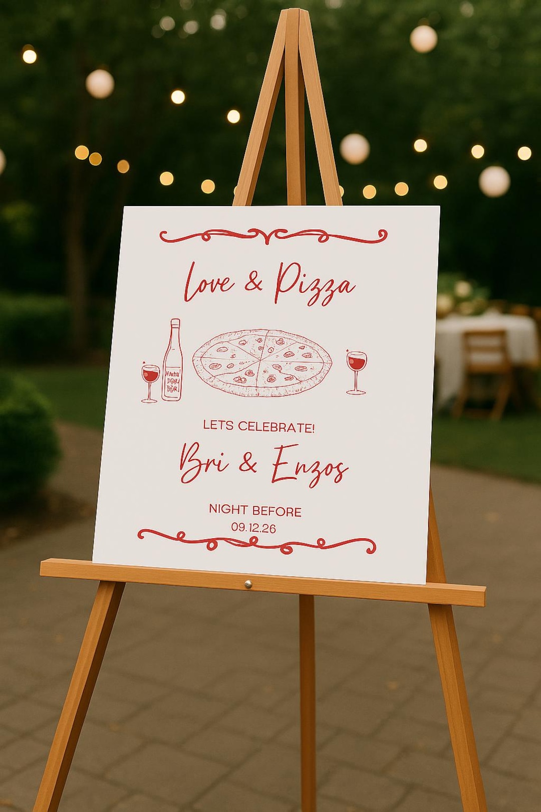 Pizza Party Welcome Sign Template: Customizable - Etsy