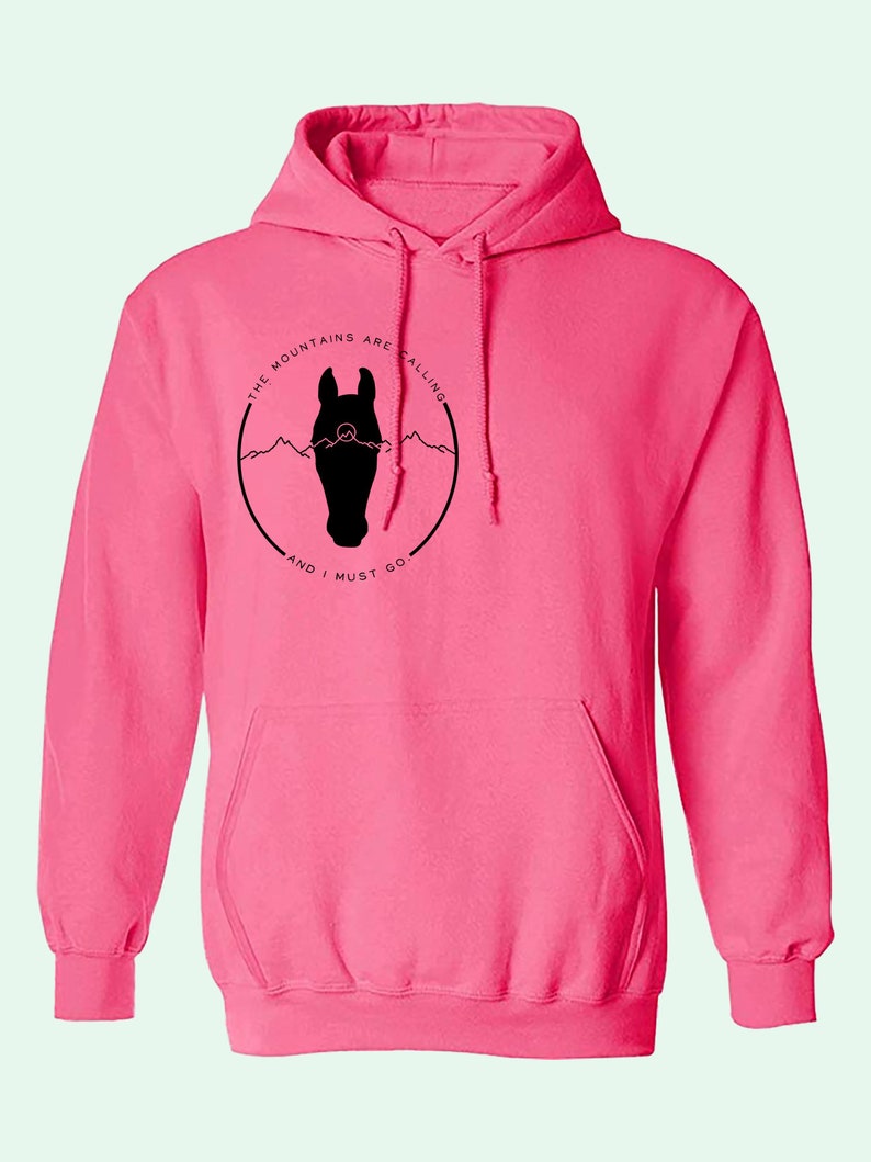 Womens The Mountains Are Calling Sweatshirt Womens Horse | Etsy