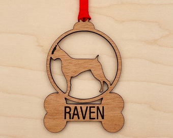 Personalised ornament for family dog