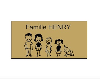 Personalized mailbox plate