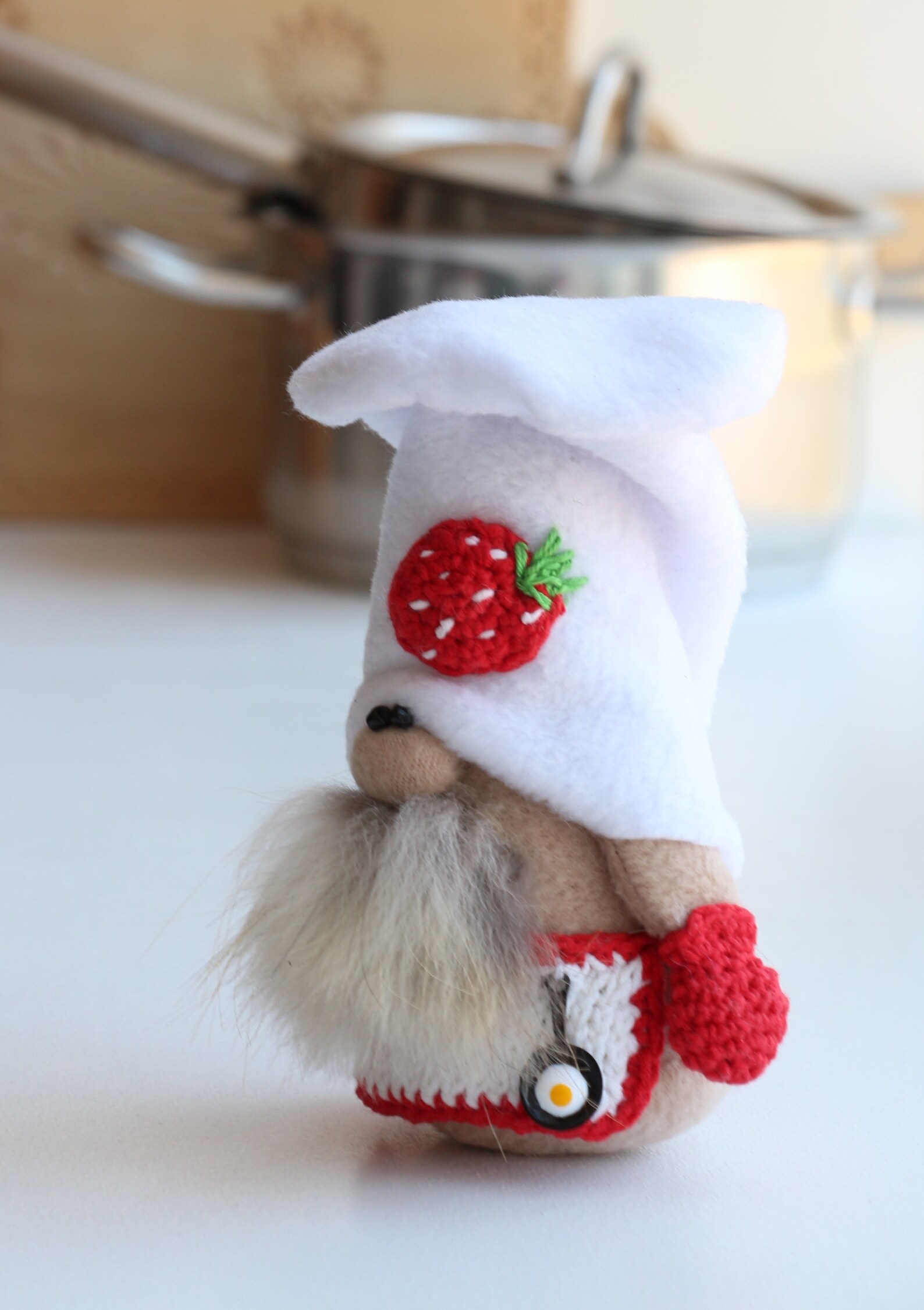Summer Gnome cook Strawberry gnome Father's Day 2021 tired Etsy