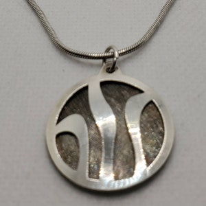 Silver pendant and silver chain
