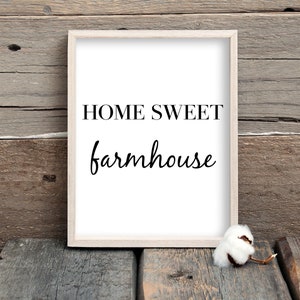 Home Sweet Farmhouse Printable Sign, Welcome Sign for Farmhouse, Country Living, Printable Farmhouse Sign, Home Sign For Farmhouse