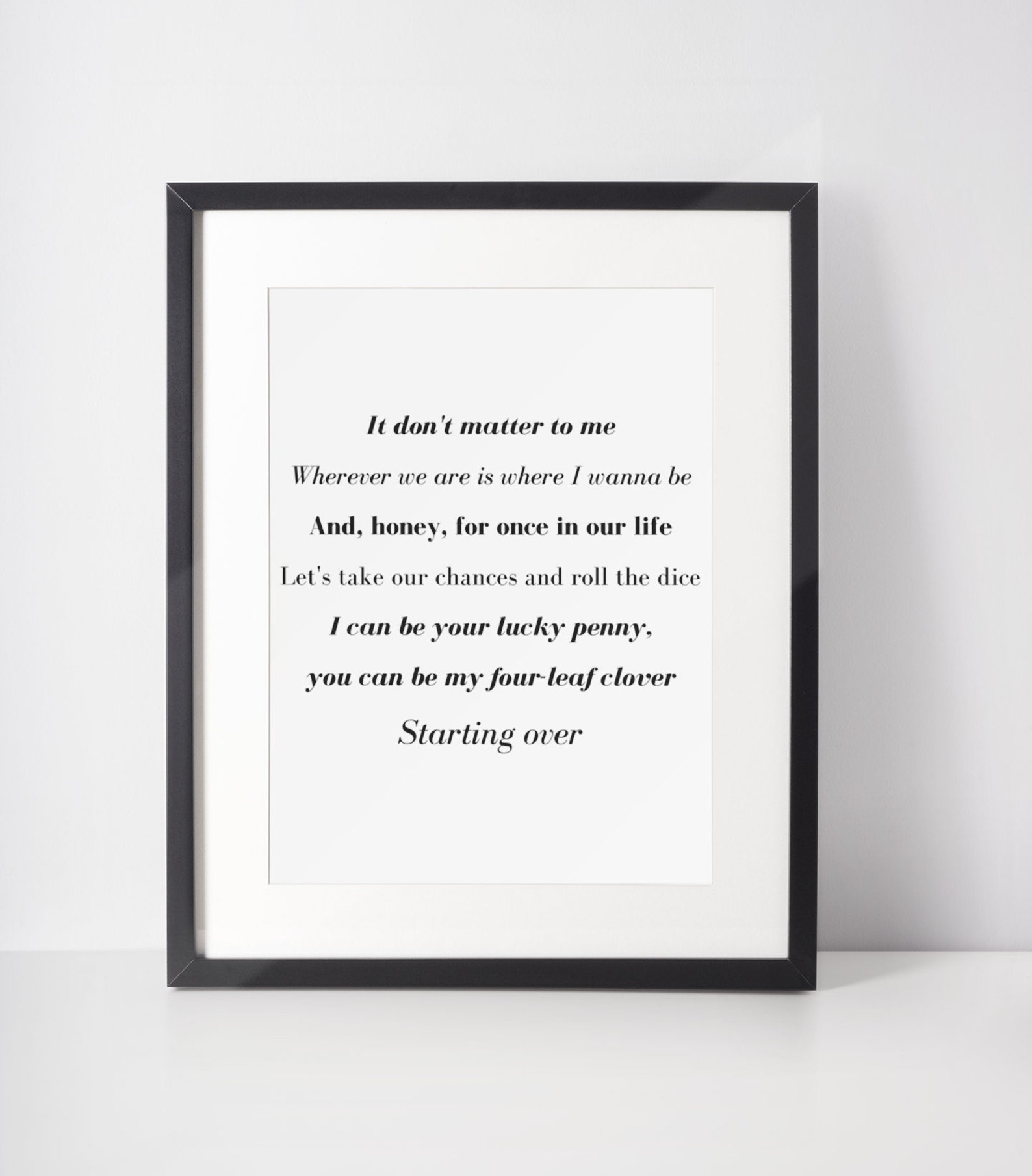 Starting over chris stapleton lyrics country song quote sign etsy