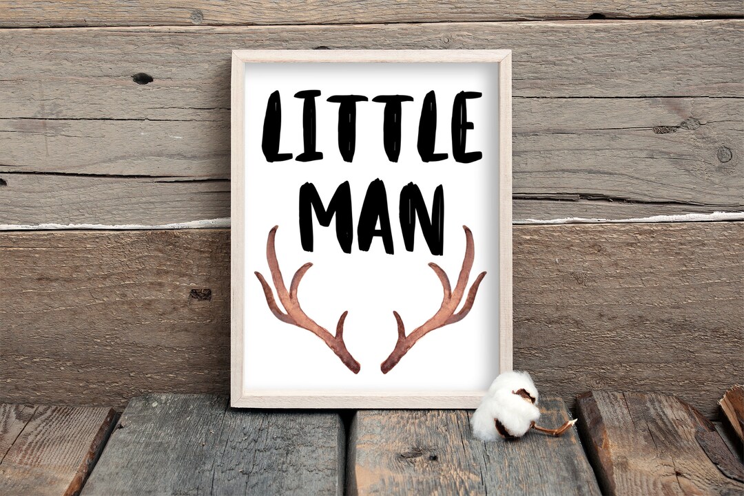 Little Man Nursery Baby Room Printable Woodland Theme Deer - Etsy Canada
