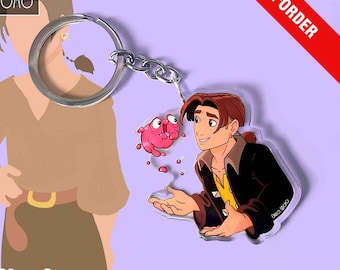 PRÉCOMMANDE - Treasure Planet, Jim Hawkins - Porte-clés Disney (6 cm), accessoire