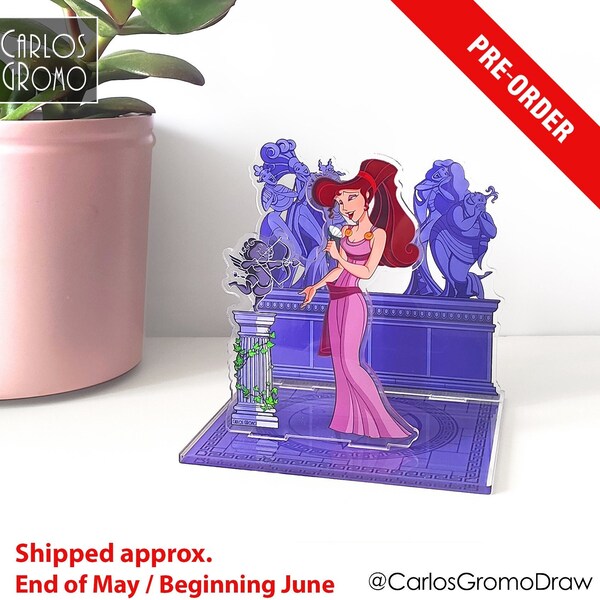 PREORDER | Megara, Hercules Disney - STANDEE ACRYLIC, Hercules and Meg Disney, Muses Hercules, Decoration