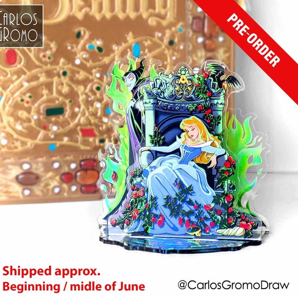 PREORDER - Sleeping Beauty, Aurora Disney, Maleficent - ACRYLIC STANDEE, Decoration