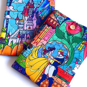 La Belle et la Bête (Vitrail) - Housses rembourrées pour livres/iPad, Disney