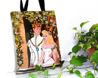 Sleeping Beauty, Aurora Disney TOTE BAGS. Full print, Tote bag All over
