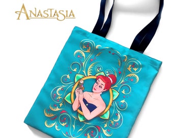 Anastasia ''Juntas en París'', TOTE BAG Disney. Impresión completa, Totebag All over