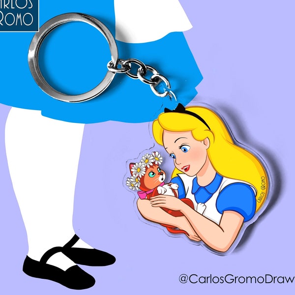 Alice in Wonderland - Disney Keychain (7 cm), Disney accessory