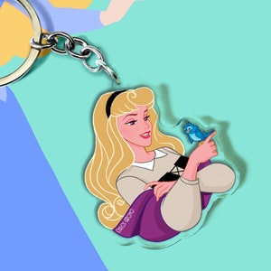 Sleeping Beauty,  Aurora princess - Keychain (7 cm), Disney accessory