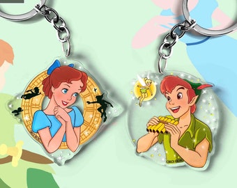 Peter Pan, Wendy y Campanilla - Llavero (6 cm), accesorio