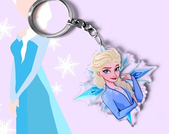 Elsa Frozen - Disney Keychain (7 cm), accessory Disney