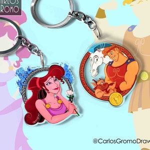 Hercules and Megara - Keychain (7 cm), accessory Disney