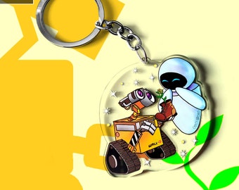 Wall-e y Eva - Llavero Disney Pixar (6 cm), accesorio parejas disney