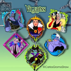 Stickers Disney Villains Evil Queen, Hook, Maleficent, Tremaine, Ursula,  Vanessa, Cruella, Hades, Yzma, Jafar, Gaston, Scar ,queen Hearts -   Canada