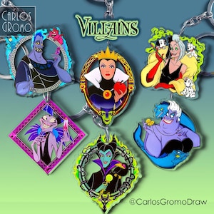 Stickers Disney Villains Evil Queen, Hook, Maleficent, Tremaine, Ursula,  Vanessa, Cruella, Hades, Yzma, Jafar, Gaston, Scar ,queen Hearts -   Canada