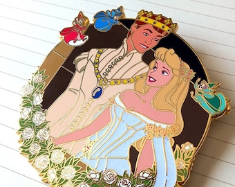 Sleeping Beauty - Hard enamel pin (large), Aurora & Philip Wedding (Limited Edition)