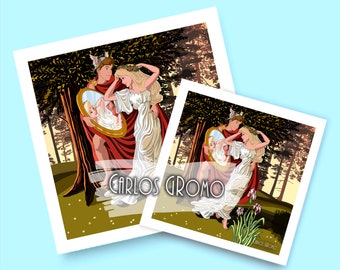 Sleeping Beauty, Aurora - Illustration, Art Prints, Decoration