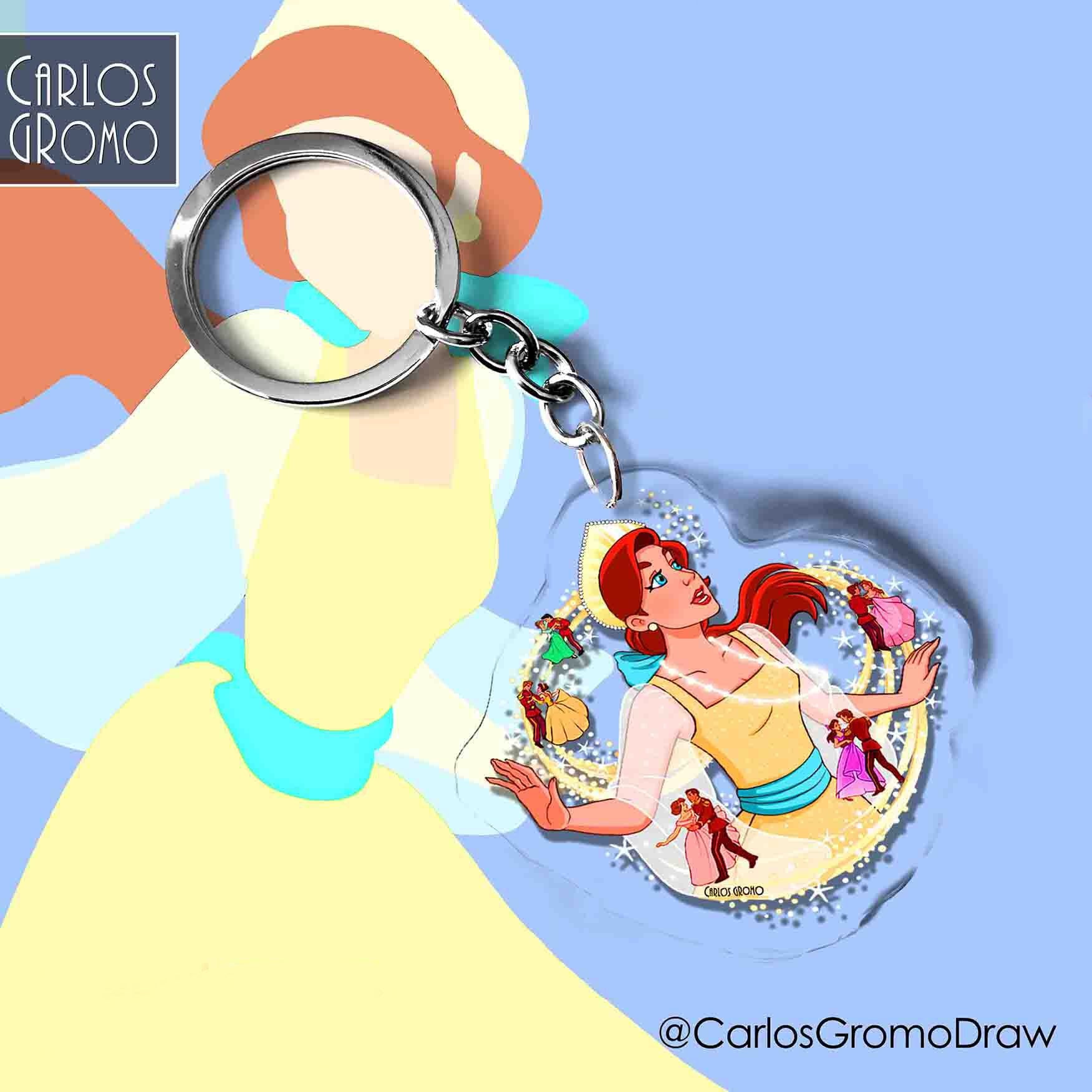 Anastasia - Keychain (6 cm), accessory, Once Upon A December, Anastasia music box, anastasia necklace