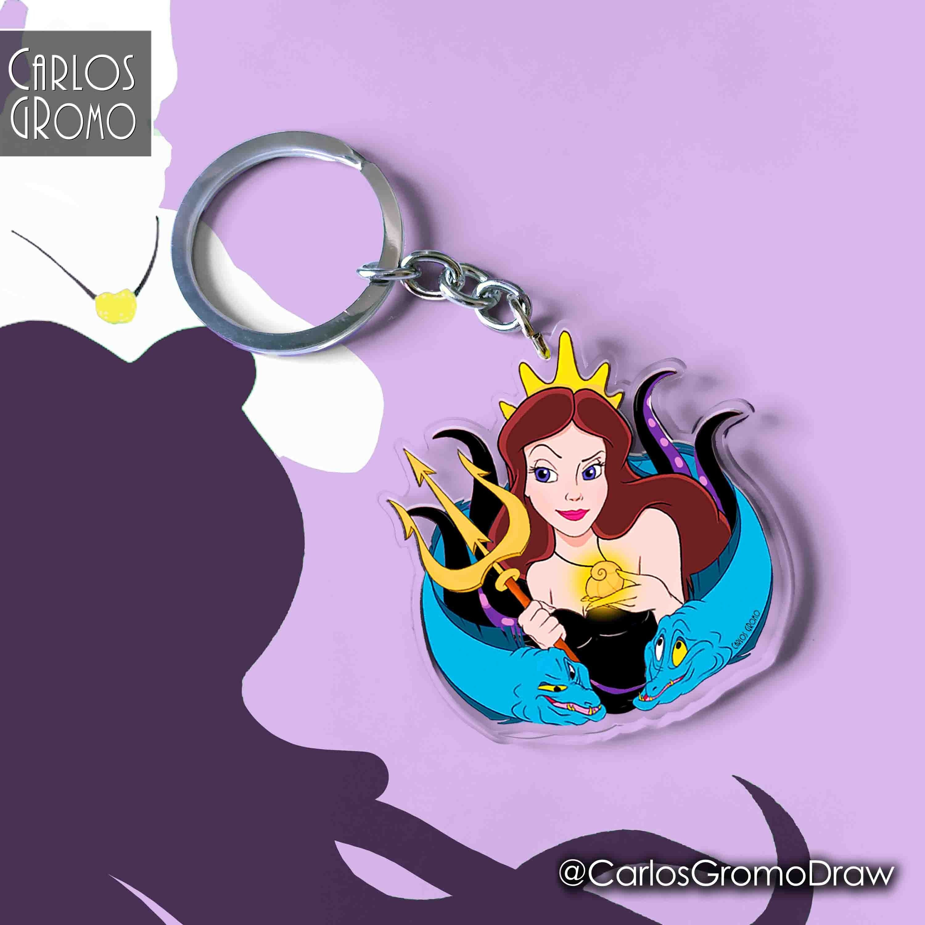  Disney Cinderella Soft Touch PVC Key Ring : Clothing, Shoes &  Jewelry