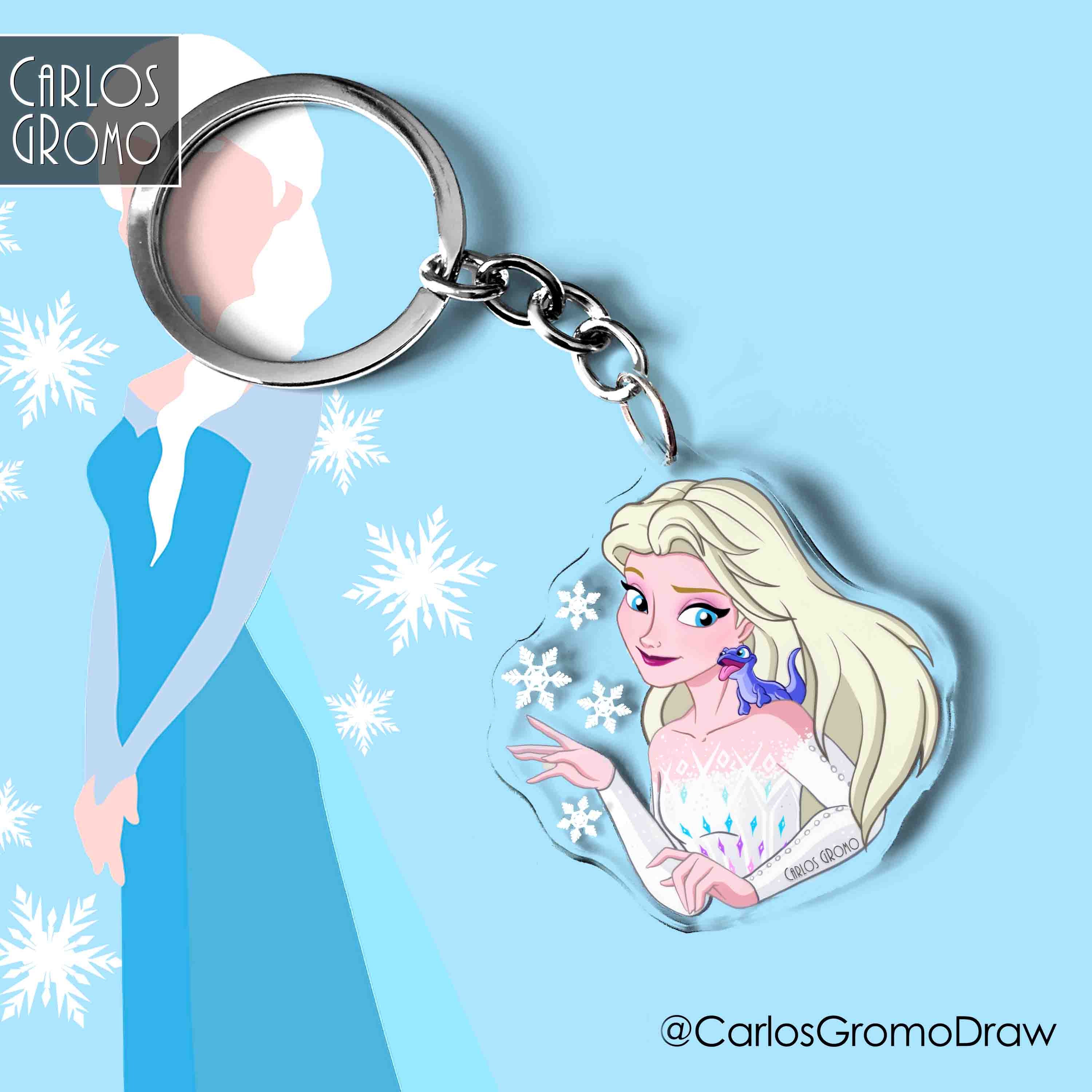 FROZEN Elsa, Anna and Olaf - Keychain 7cm), Accessory, Disney Princess ...