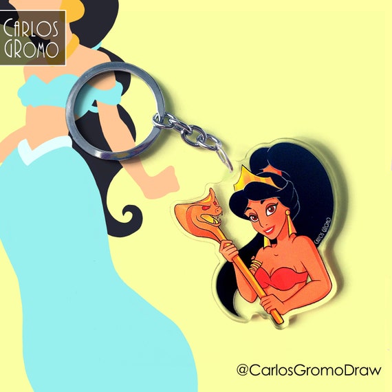 PREORDINE Jasmine Disney Aladdin Portachiavi Disney 6 cm, accessorio Disney  -  Italia