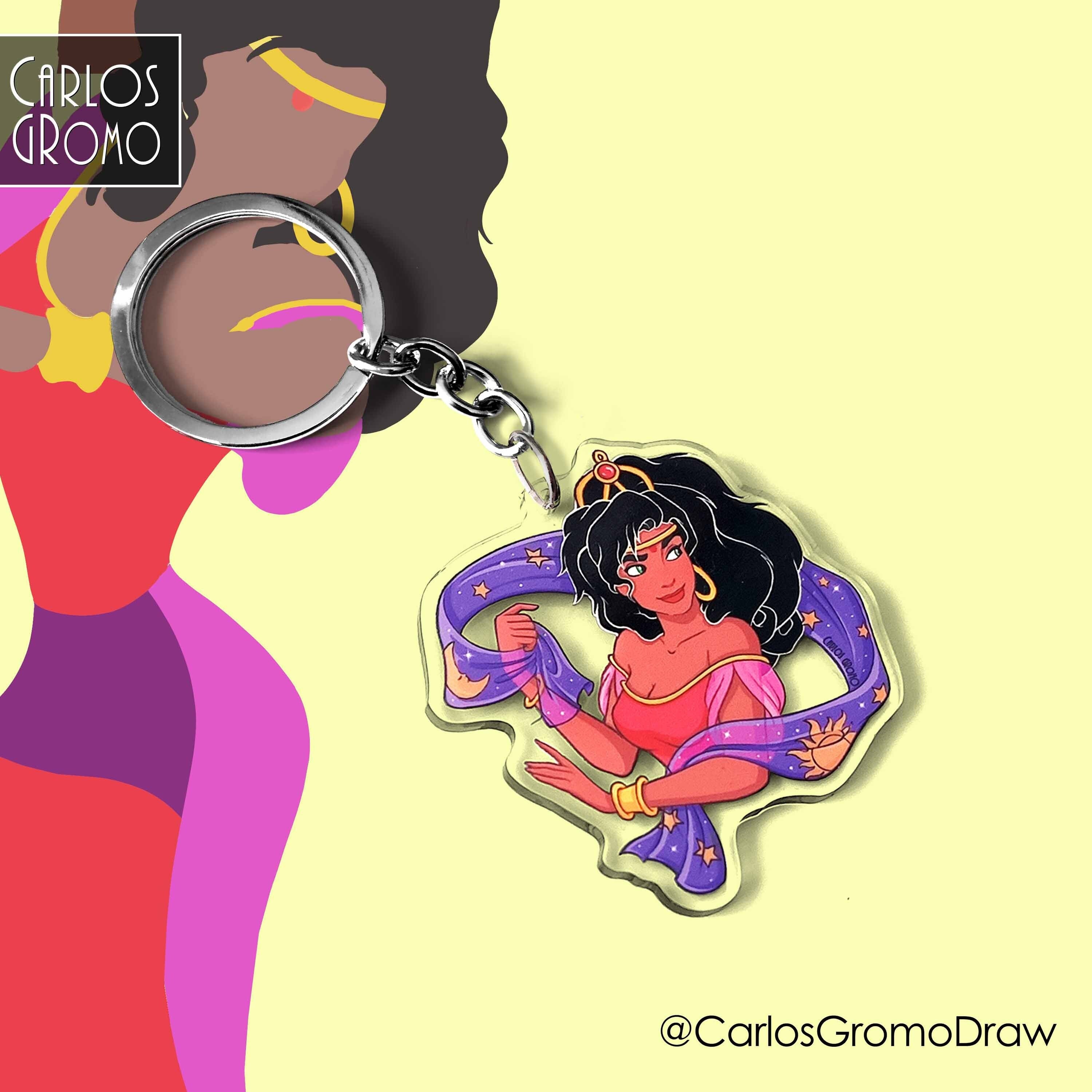 Esmeralda Il gobbo di Notre Dame Portachiavi Disney (6 cm