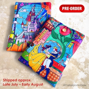 PREORDER - Beauty and the Beast (Window) - Padded Book Sleeve / iPad & Tablet Case, Disney Princesses