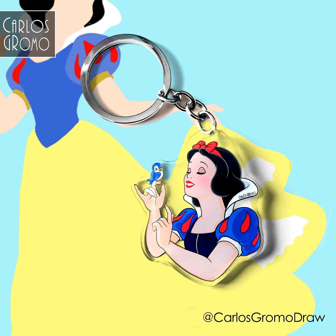 Snow White Keychain 6 Cm, Accessory, Disney Princess Etsy