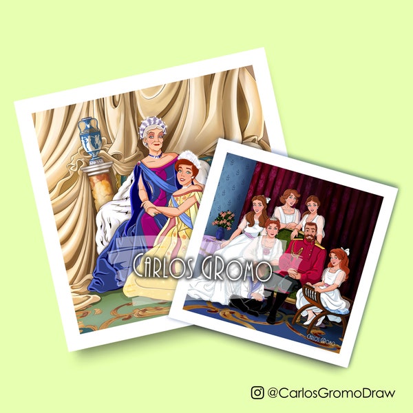 Anastasia, Once Upon a December, The Romanov Family - Illustration, Art Prints, Decoration