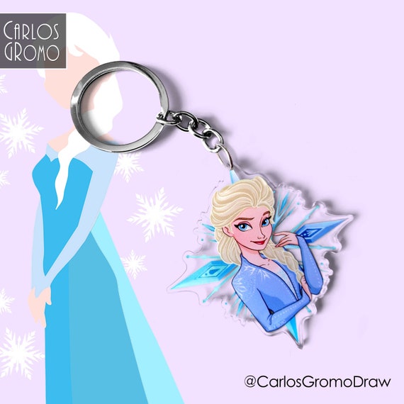 Elsa Frozen - Disney Keychain (7 Cm), Accessory Disney - Etsy