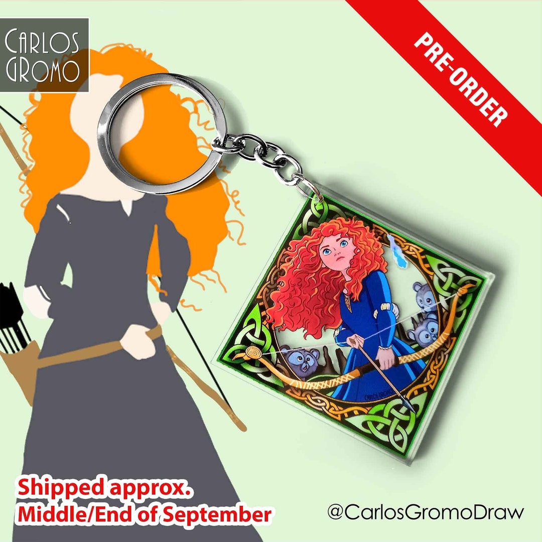 PREORDER Merida Brave Keychain 6 Cm Disney Accessory Etsy